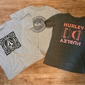 Boys Volcom, Hurley, Quicksilver T-Shirt Bundle EUC!